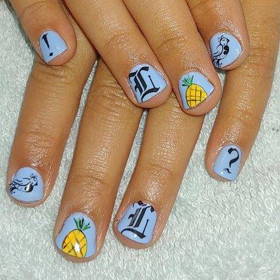 We also do kids mani's and pedi's