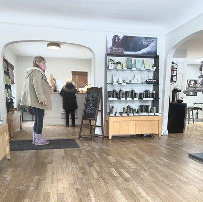 Hair salon in Fenton Michigan. Aveda products