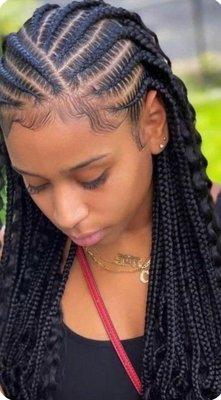 Cornrow boho braids