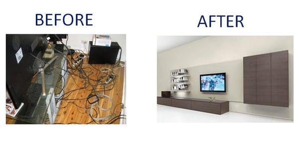 Home Theater before and after