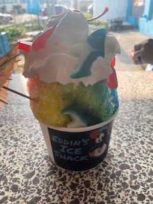 Shark and Fish Gummies on Shave Ice