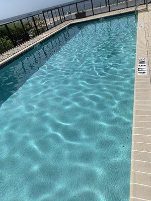 Crystal clear pool.