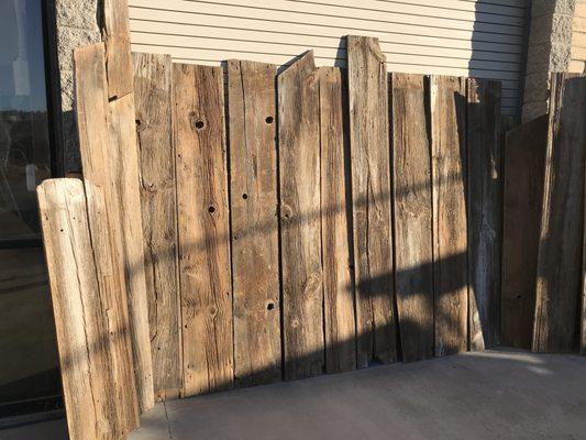 Closeup of the barn wood from Pennsylvania