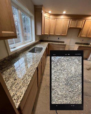 Giallo Napoleone Granite countertops