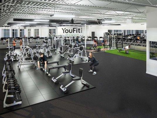 Join the newly redesigned YouFit. A more personalized fitness experience, more state-of-the-art equipment & Personal Training as low as $30!