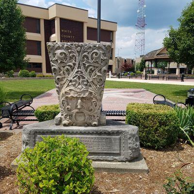 Keystone from the previous White County Court House