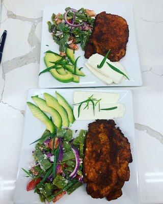 Chicken Milanese Cholula style