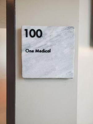 One Medical Inverness suite sign