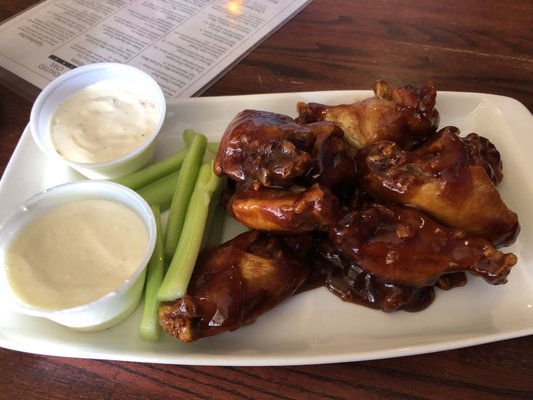 Wings (Jack Daniels bbq sauce) $12.50