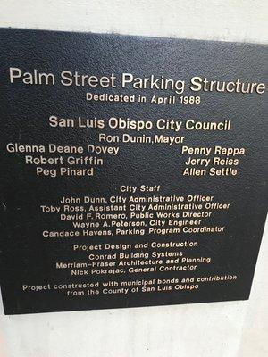 Palm Street Parking Structure  North entrance, save a flight of stairs