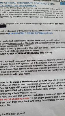 Mobile or ATM deposit UNITY check. Go to Walmart & buy 4 $500 Apple cards. Text them the #'s off the back, chump.