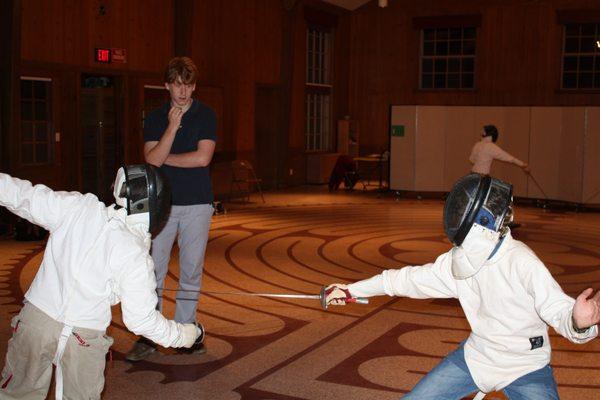 Two 11 yo fencers and 14 yo judge