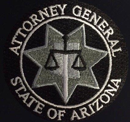 Embroidered stitch out for AZ attorney general