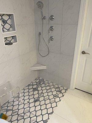 New shower