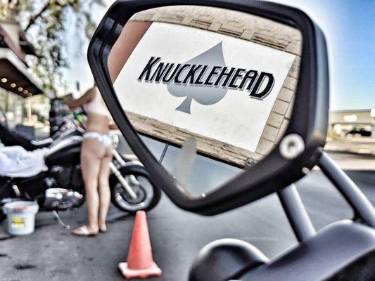 Annual Knucklehead bikini bike wash