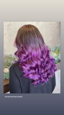 Bright Purple Ombre