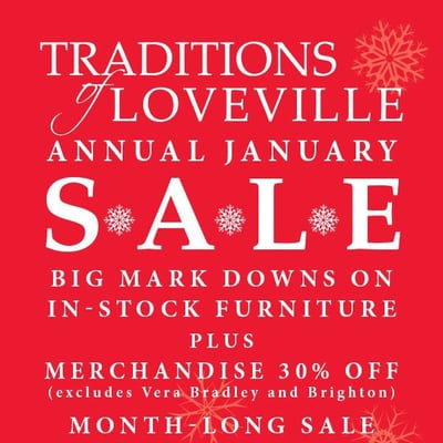 January 2013's month long sale!