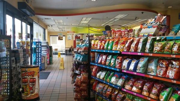 Inside area, Del Taco and mini mart