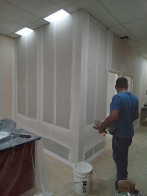 chirrok partition construction and painted