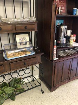 Bakers Rack and Coffee Bar