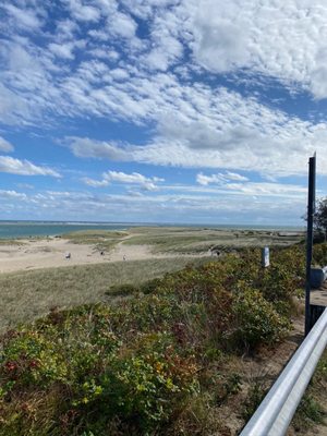 Chatham Lighthouse Beach on a Cloudy Day. The clouds look like an artist painted them in the sky. Beautiful  Fall of 2020