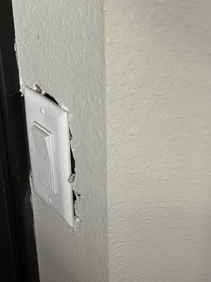 Light switch in kitchen