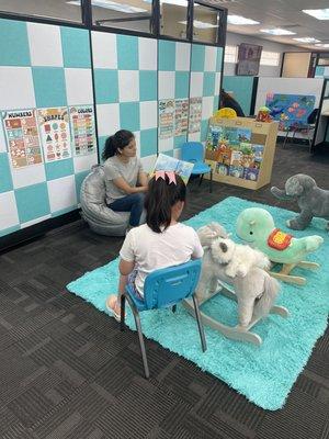 Circle time at the Gingerly Therapy open house!