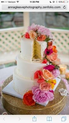 Wedding cake courtesy of Anna Gleave Photography