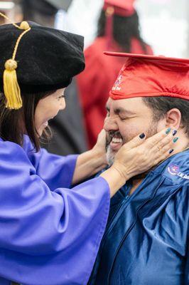 Isabella Lee with a graduate