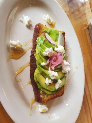 Avocado Toast... very light, full of flavor.. only complaint? Give me a lil more.. small portion.