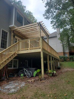 pergola deck, stone mountain, GA