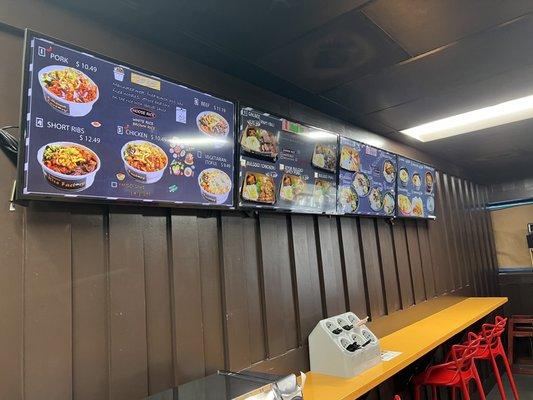 Menu board