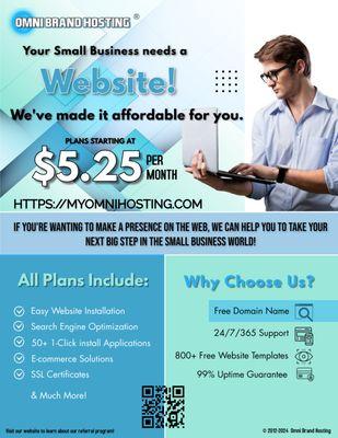 We utilize Omni Brand for our Web Hosting