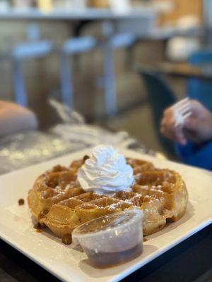 Pumpkin spice waffle