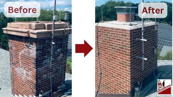 Expert masonry services (tuckpointing in chimney lingo).