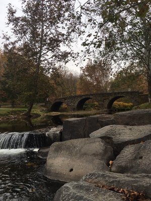 Arch bridge from the river