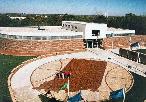 Pavers at the Indiana Basketball Hall of Fame, engraved by Ceramica.