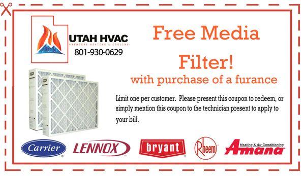 free media filter coupon