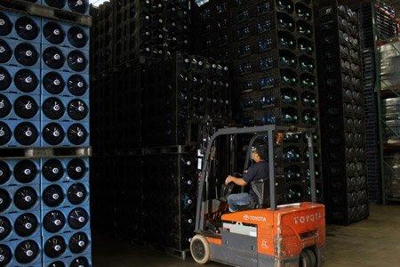 Forklift Racking Water Bottle Products