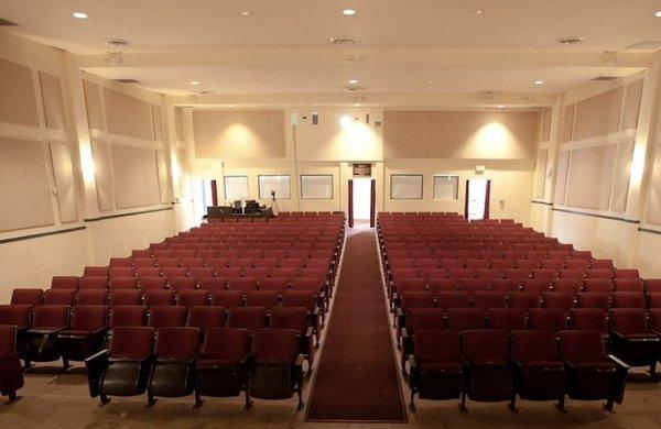 Inside the Marine theater.