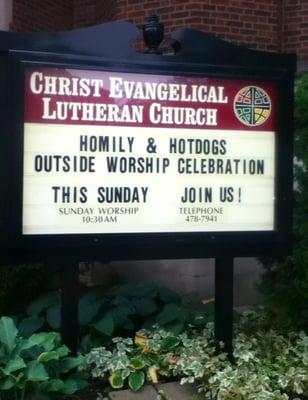 Homily & Hotdogs.