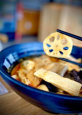 Lotus root (great source of Vitamin C and Potassium as well as fiber) in my Malatang...