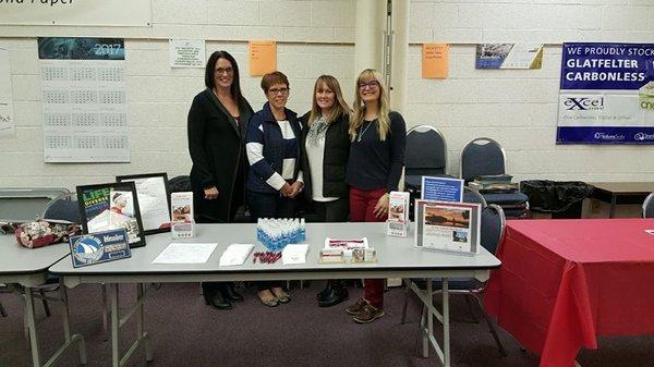 The staff at Lake Erie Family Eyecare hosting a wellness day in Fremont, OH.