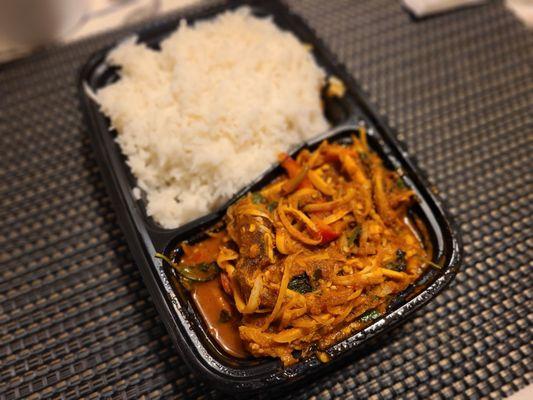 Pad Ped Pladuk ( Spicy Catfish)