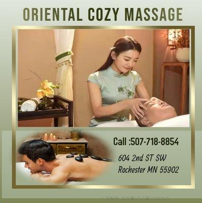 Oriental Cozy Massage
 604 2nd ST SW Rochester MN 55902
 507-718-8854