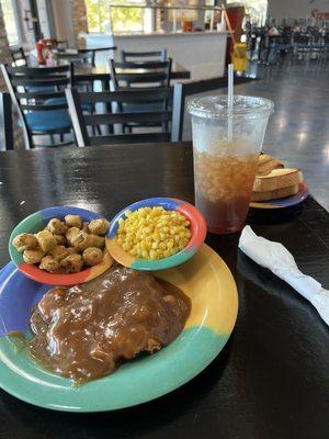 Smothered steak oh so good