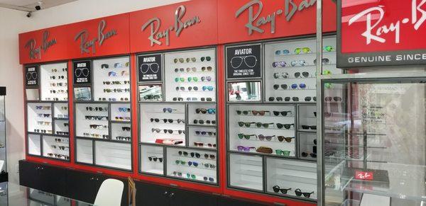 Largest rayban selection in town!!!