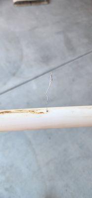 Tony hole in Pex causing internal leak