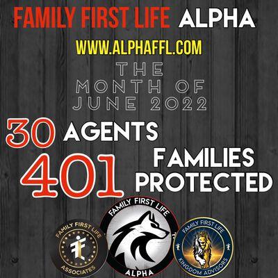 Over 400 families protected in the month of June!