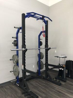 The Performance Rehab Olathe clinic offers an open concept treatment space complete with turf and top of the line equipment.